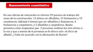 Razonamiento cuantitativo 05 Conjuntos 02 [upl. by Areik]