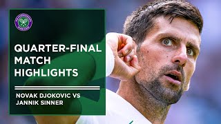 Novak Djokovic vs Jannik Sinner  Match Highlights  Wimbledon 2022 [upl. by Perri]