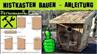 Nistkasten bauen  Bauanleitung  Vogelhaus bauen  Datschenmän baut  Folge 3 [upl. by Petta]