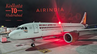 Air india  Airbus 320  Kolkata to hyd  flight to be Taxing into the Gates parking  aviation [upl. by Pacheco39]