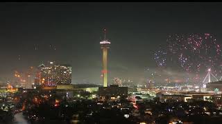 San Antonio New Years Eve Fireworks 2023 [upl. by Yra]