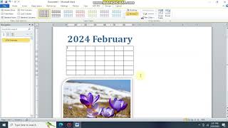 Mircorsoft Word ဖြင့် Calendar ပြုလုပ်နည်း [upl. by Karel]