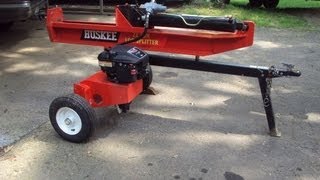 Huskee 22 Ton Log Splitter In Action [upl. by Semela]