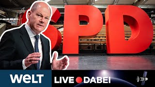 OLAF SCHOLZ  Rede des SPDKanzlerkandidaten auf dem SPDParteitag  WELT LIVE DABEI [upl. by Ydrah447]