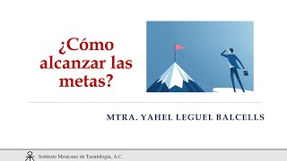 Conferencia quot¿Cómo alcanzar las metasquot  Mtra Yahel Leguel [upl. by Menedez]