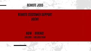 Urgent Hiring Apply Now for Remote Customer Support Agent Position nowhiring remotework video [upl. by Usanis]