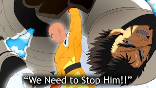 Saitama Reveals His True Power to Blast  One Punch Man [upl. by Ynehteb]