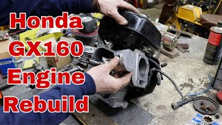 Honda GX160 Total Engine Rebuild A Complete Guide [upl. by Naitsyrk714]