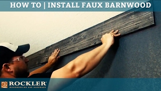 How To Install Faux Barnwood [upl. by Christyna]