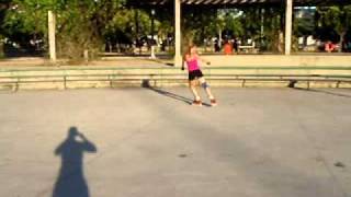 Backwards skating with three turns on inline skates or rollerblades [upl. by Kisung750]