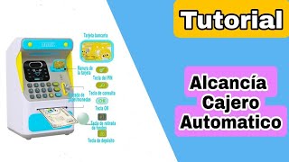 Como utilizar Mini cajero automático  Cajero Automático  Alcancía de Juguete [upl. by Larcher725]