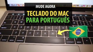 Como Configurar o Teclado do Seu Mac para Português  Passo a Passo [upl. by Acirderf]