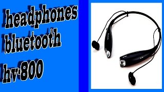 Audifonos Bluetooth HV800 español MUNDO TECNO [upl. by Llevol]