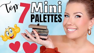 7 BEST MINI EYESHADOW PALETTES  Risa Does Makeup [upl. by Noreh]