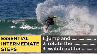 The MOST important intermediate surfing manoeuvre  detailed surf lesson [upl. by Uzzi]