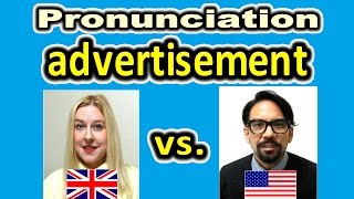 How to Pronounce ADVERTISEMENT in British and American English  ForB English Lesson [upl. by Eibmab]