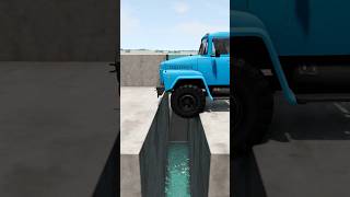 BeamNGdrive  Trucks vs broken bridge🚚🌉 [upl. by Airitac]