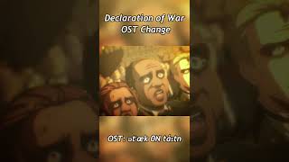 Attack on Titan Declaration of War OST Change shorts attackontitan aot anime [upl. by Tnahsin]