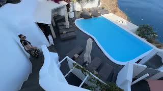 Andronis Luxury Suites  Lycabettus Restaurant  common pool  The Andronis  Infinity Pool Villa [upl. by Neryt]