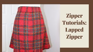 Zipper Tutorials Lapped Zipper [upl. by Llewop347]