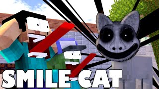 THE SMILE CAT HORROR CHALLENGE  Funny Minecraft Animation  MINECRAFT ANIMATION [upl. by Gnouhk664]