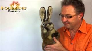 2800 Folkmanis RABBIT STAGE PUPPET [upl. by Jandel1]