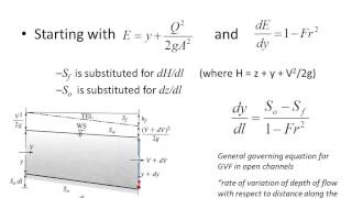 CE 331  Class 35 4152013  Water Surface Profiles Pt 1 [upl. by Ronaele]