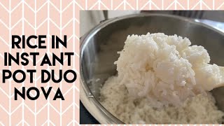 Simple rice cooking in Instant Pot Duo Nova [upl. by Thomasa641]