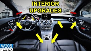 Inexpensive Upgrades to the 2015 Mercedes W205 CClass interior [upl. by Noevad]