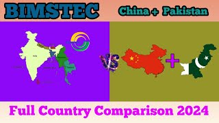 BIMSTEC Countries Vs China and Pakistan  Best Country Comparison 2024  China  Pakistan  India [upl. by Harobed]