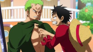 Zoro sai do bando após discutir com Luffy  One Piece [upl. by Yrallih]