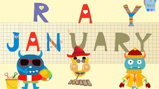 Preschool Vocabulary – Months and Seasons of the Year – English Words for Children [upl. by Cooe]