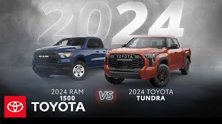 2024 Toyota Tundra vs 2024 RAM 1500  Toyota [upl. by Romeon]