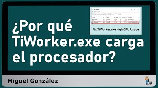 ¿Cómo solucionar el alto consumo de CPU por parte de TiWorkerexe [upl. by Rehnberg]