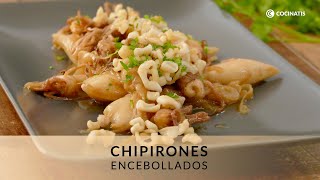 Chipirones encebollados 🦑​🧅​ ¡Simplemente delicioso y muy fácil 👩🏽‍🍳​Cocinatis [upl. by Ttirrej]