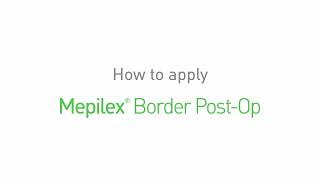 Mepilex Border Post Op Application Video [upl. by Atlas]