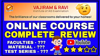 🙄 VAJIRAM amp RAVIS ONLINE COURSE REVIEW  BEST ONLINE COURSE FOR UPSC  BEST COACHING FOR UPSC [upl. by Ijar]