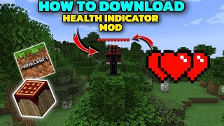 How to download Player health indicator mod for Minecraft 120 mwdgamer223 [upl. by Llerut]