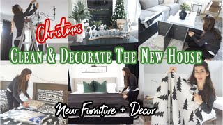 Christmas Clean amp Decorate With Me  Decorating The New House with New Furniture amp Decor [upl. by Lu]