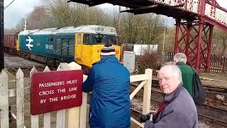 Class 50 50015 arrives at ramsbottom on the diesel gala [upl. by Halvaard]