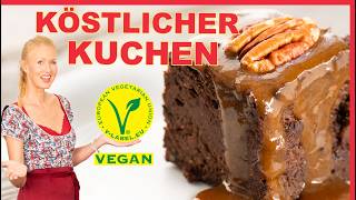 Weltbester Kuchen amp Karamellsoße ⭐️ Backen 20  ALLES anders amp viel besser❗️probiere es aus vegan [upl. by Hentrich846]