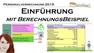 Einführung in die Personalverrechnung mit Berechnungsbeispiel [upl. by Ailenroc]