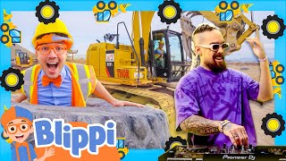 Blippis Excavator TECHNO REMIX DANCE PARTY NEW Music Video with LennyPearce [upl. by Assili]