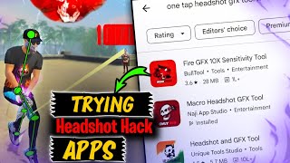 Trying Free Fire HEADSHOT APPS From Play Store  Free Fire [upl. by Leavelle219]