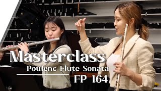 Masterclass Poulenc Sonata for Flute and Piano FP 164 [upl. by Heyde]