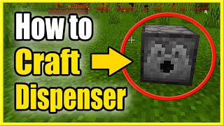 How to Make a Dispenser in Minecraft  Scalacube [upl. by Yelahs724]