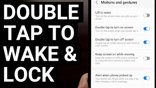 Enable the Double Tap to Wake amp Lock Gestures on Samsung Galaxy Devices [upl. by Ahsinar]