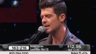 Robin Thicke Sings quotThe Little Thingsquot from Love After War CD [upl. by Dolphin]