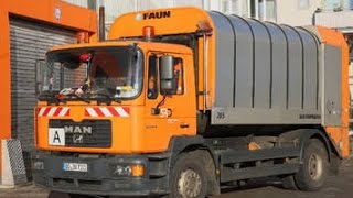 Benne à Ordures Faun Rotopress  Camion Poubelles Garbage Truck Vuilniswagen Müllabfuhr [upl. by Ettenaej]