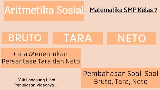 Cara Mudah menghitung Bruto Tara Neto dan Persentase Tara Neto lengkap dengan pembahasan Soal [upl. by Freeborn660]